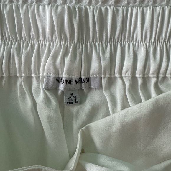 Nadine Merabi Darcie White Pajama Pants - Picture 6 of 7